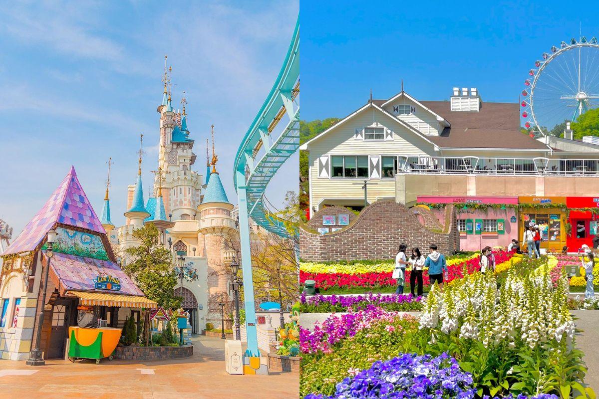 Du lịch Hàn thì nên đi Lotte World hay Everland? So sánh Lotte World và Everland! 