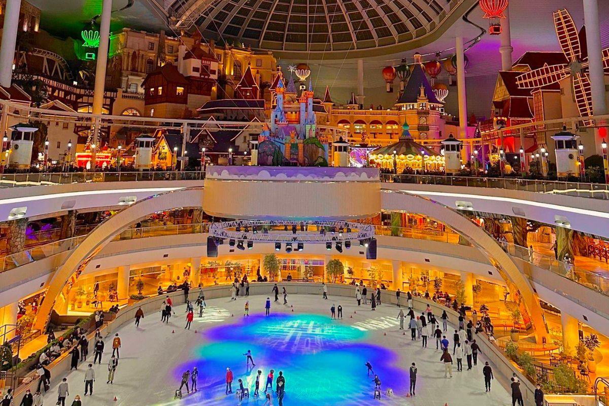 sân trượt băng ở lotte world