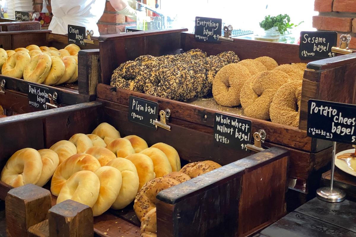 韓國 咖啡廳 London Bagel Museum 倫敦貝果博物館