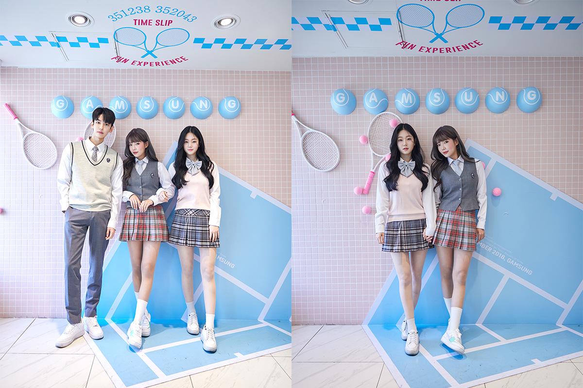 擺滿校服飾品的感性校服制服租借店內景