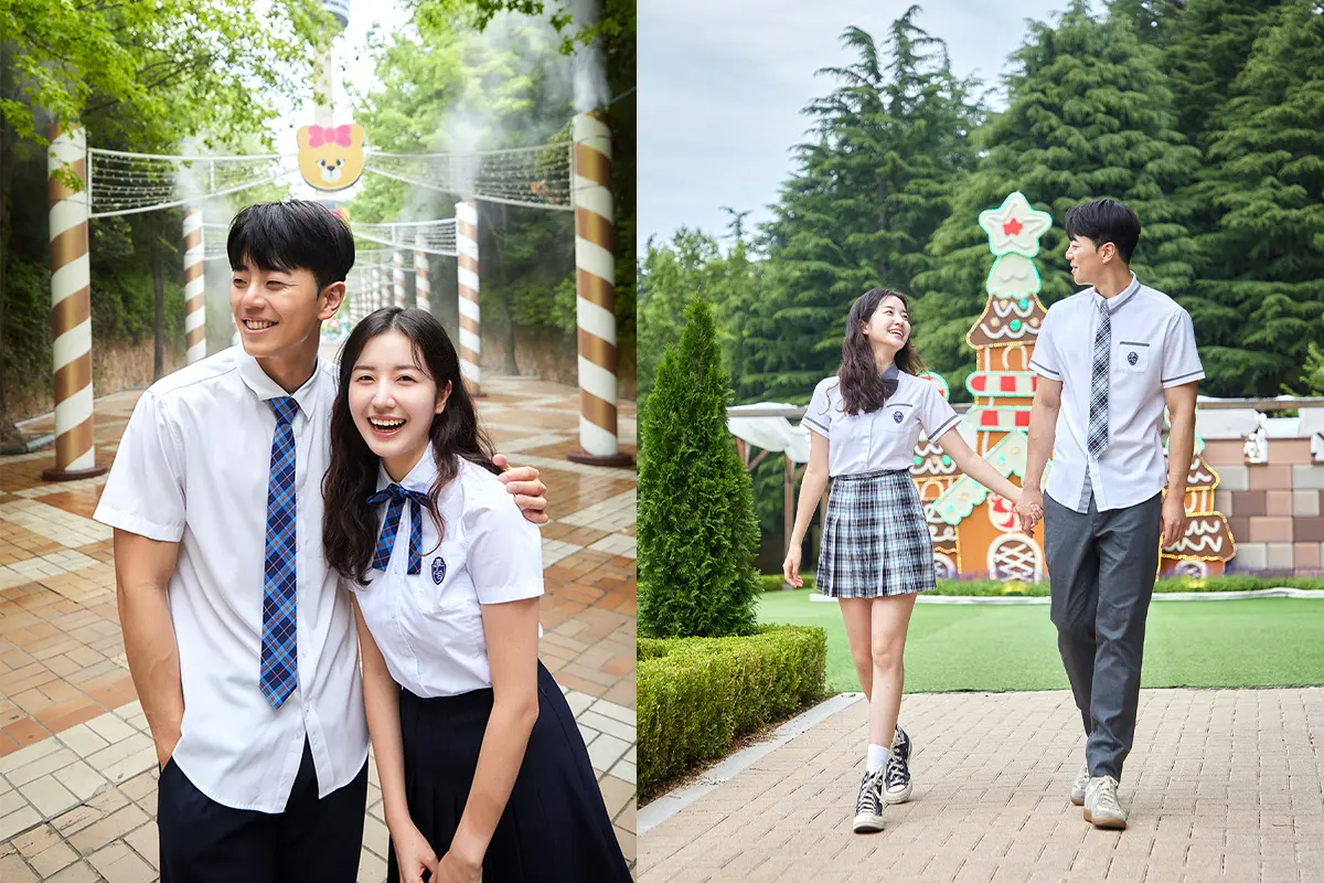 韓国旅行 韓国製服レンタル 大邱 感性制服 イーワールド