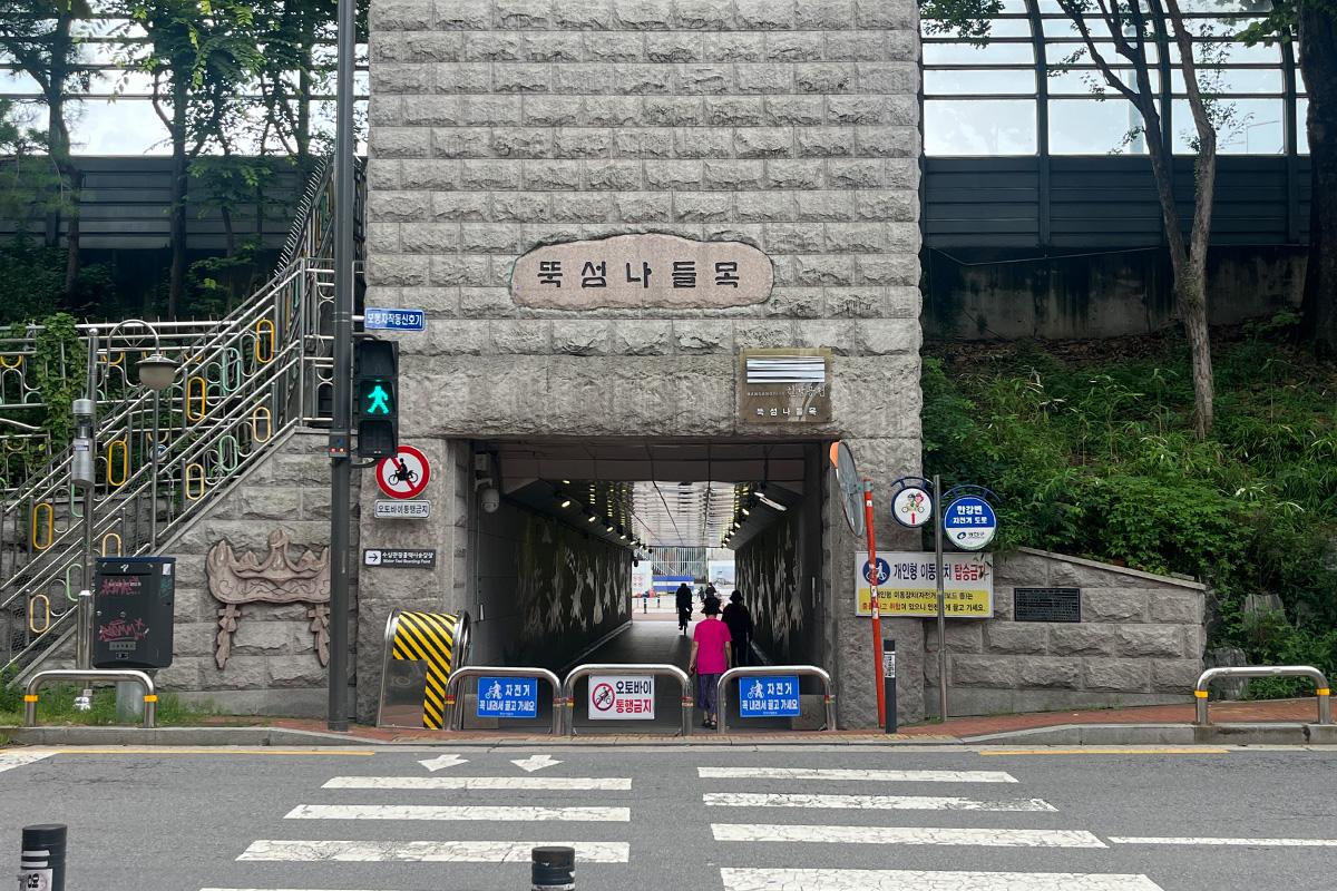 韓国旅行 ソウル 建大 漢江公園 ヒーリングテント ピクニック