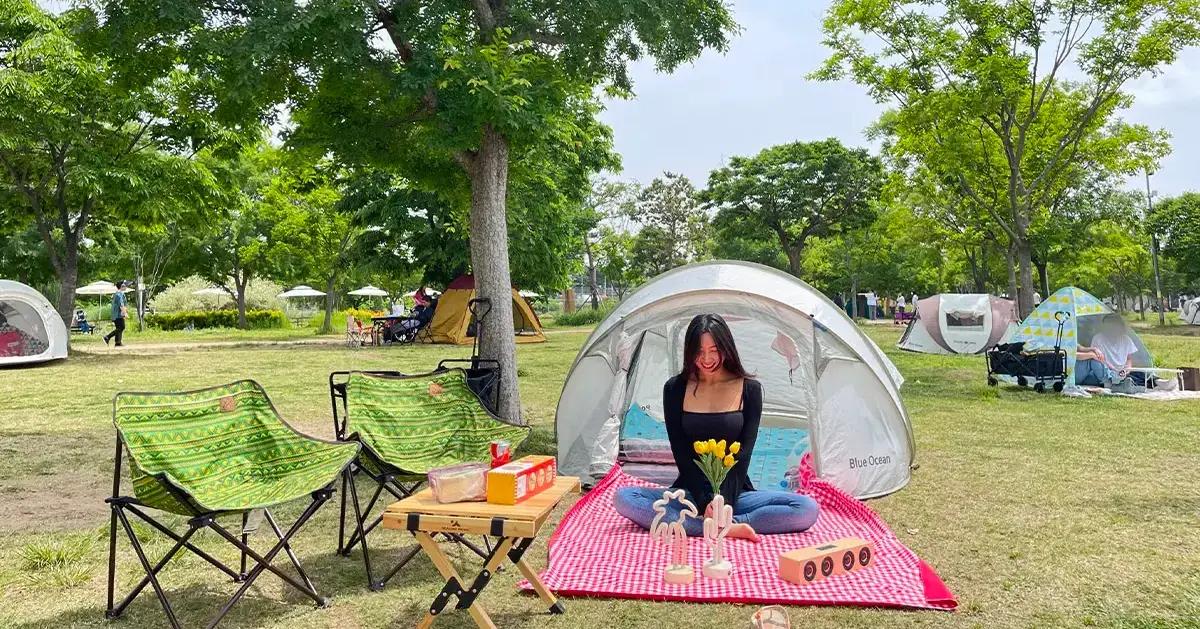 Tenda curativa Ramo di Ttukseom | Noleggio set da picnic nel parco del fiume Han-thumbnail