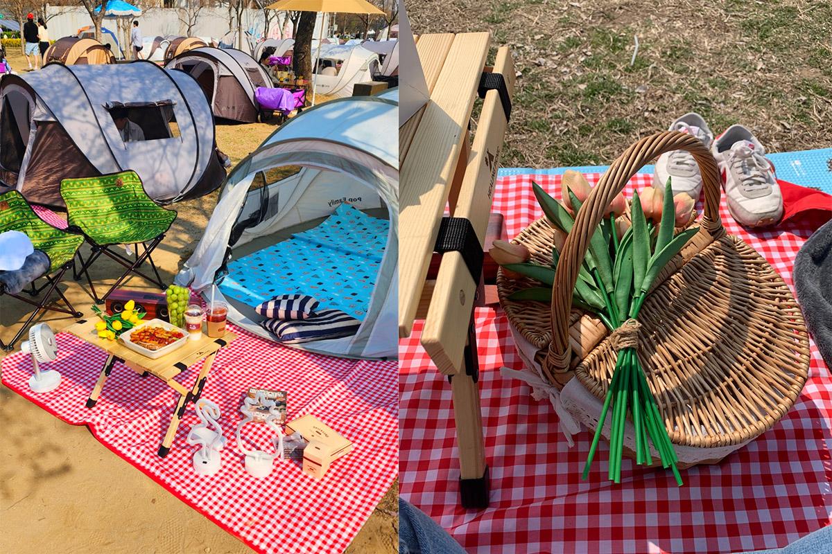 韓國野餐用品租借 首爾 漢江公園野餐 工具租借 優惠 價格 2025 夏天野餐 韓國野餐