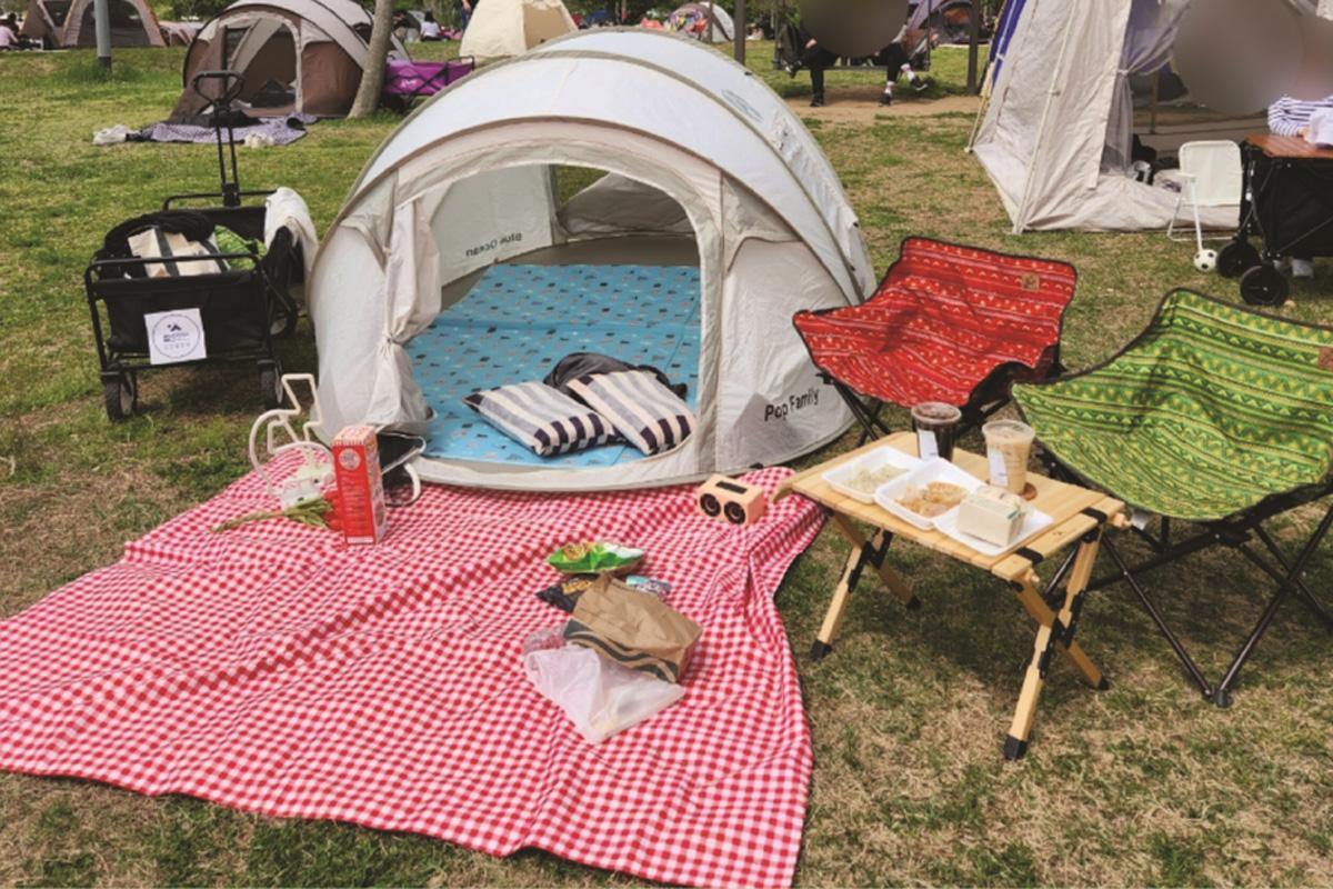韓國旅行 韓國野餐 首爾野餐 漢江野餐 野餐用品租借 野餐用品 Healing Tent 價錢
