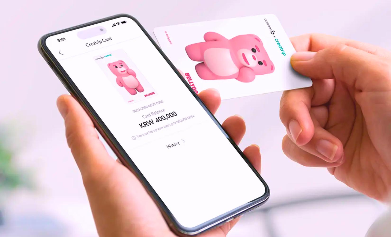 Thẻ giao thông Creatrip phiên bản Bellygom: đã nạp tiền sẵn, nhận ngay tại sân bay! 