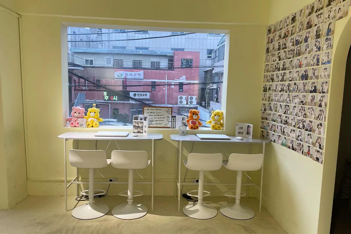 韓国旅行 BECAUSE FRIENDS ソウル 弘大 セルフフォトスタジオ ヴィンテージ写真 韓国写真館 韓国フォトスタジオ 人生ショット