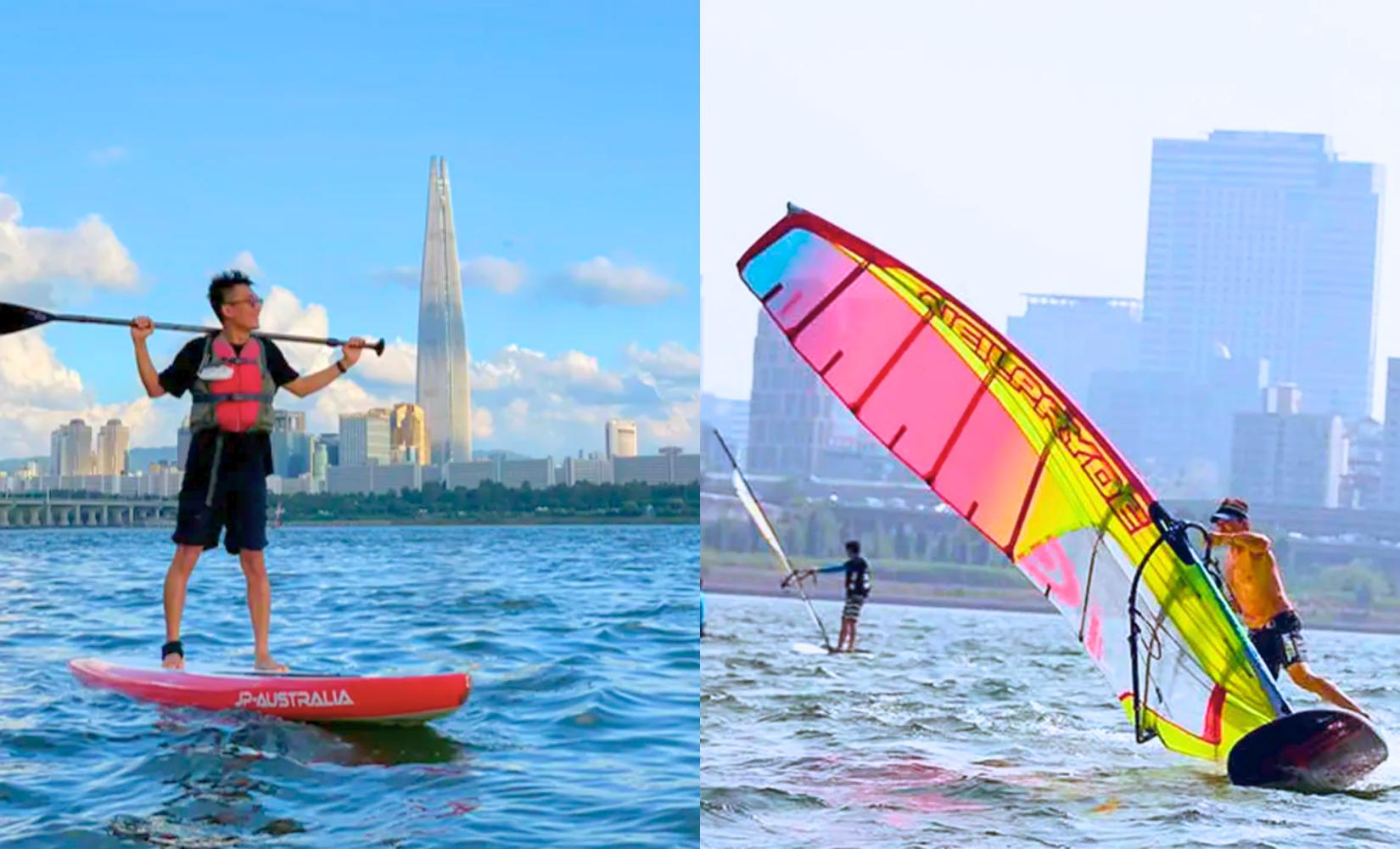 Trải nghiệm thể thao dưới nước cực vui trên sông Hàn ở công viên Ttukseom Seoul