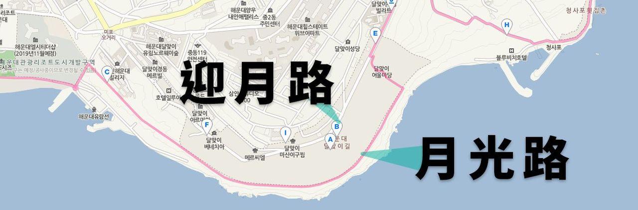 The Moonlight Trail in Haeundae, Busan, offering breathtaking views of the ocean and lush pine trees.