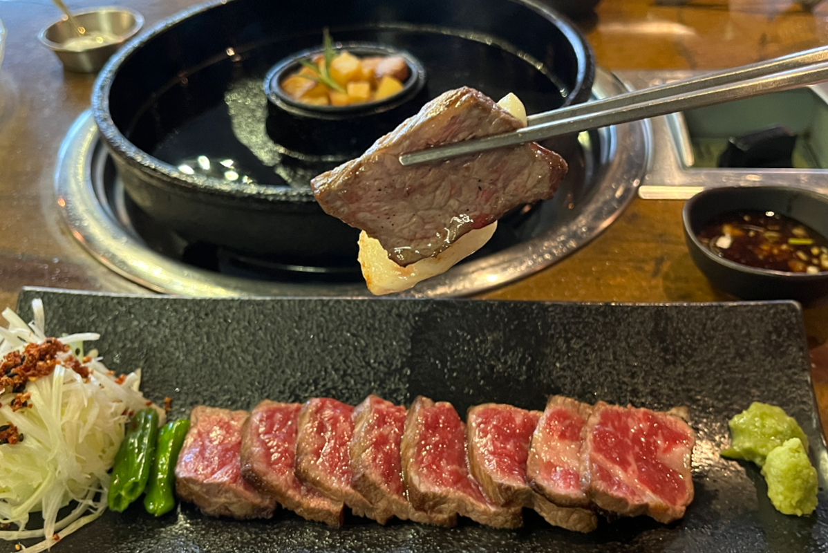 韓国旅行 韓国料理 韓牛 ソウル 蚕室 東京トゥンシム