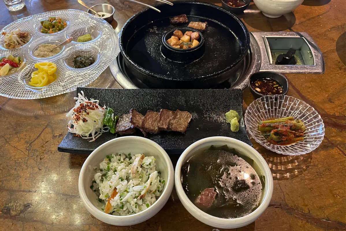 韓国旅行 韓国料理 韓牛 ソウル 蚕室 東京トゥンシム