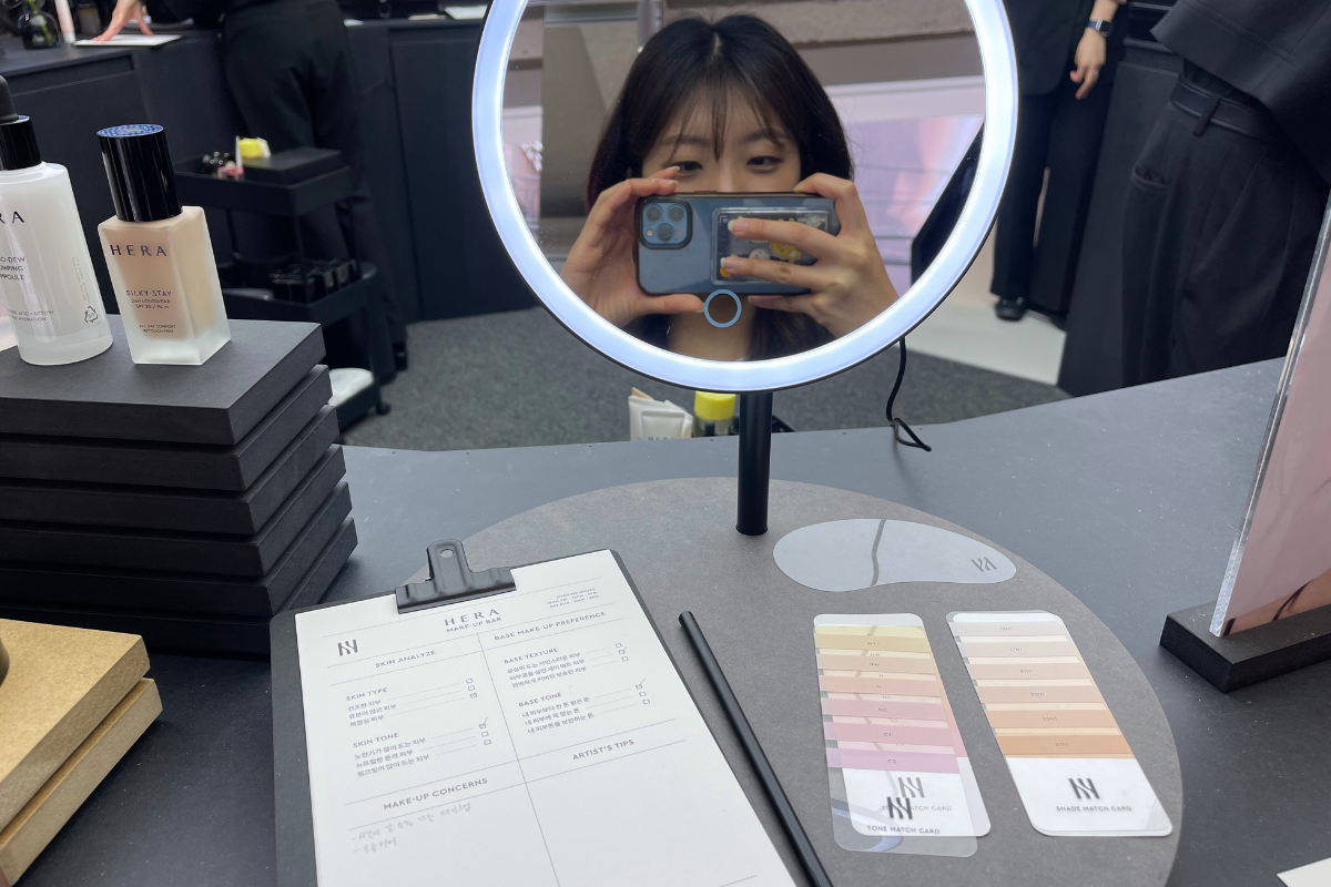 Adorable elements and swag at the Rom&nd pop-up store event.