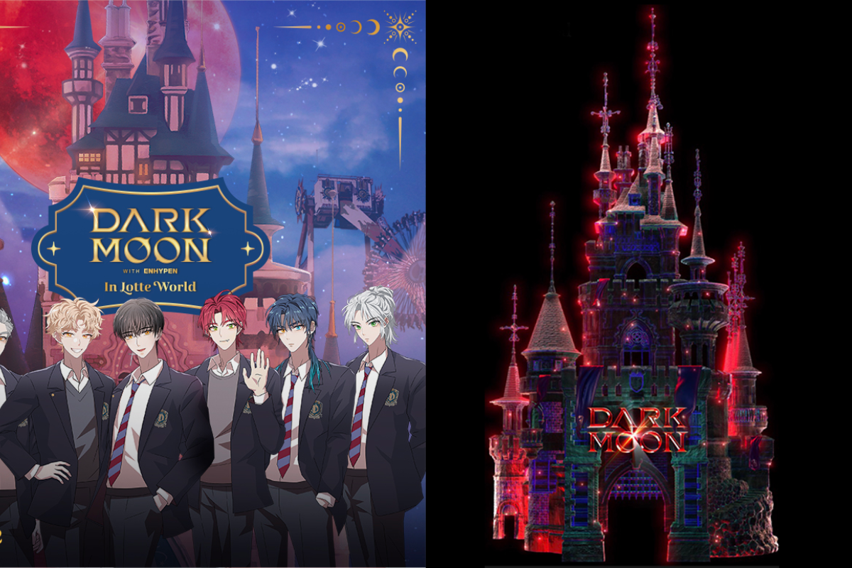  Lotte World đã hợp tác với ENHYPEN tổ chức lễ hội ánh sáng DarkMoon with ENHYPEN