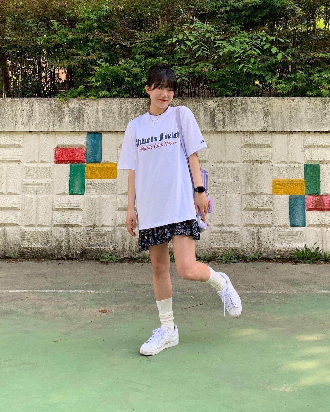 Ebbets Field - Basic Logo涼感短袖T恤（白色）