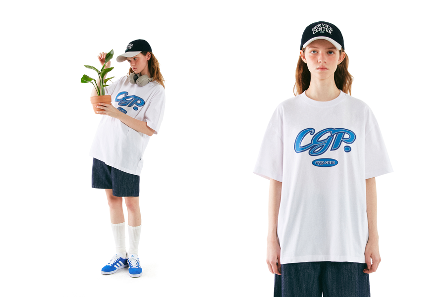 CGP标志，白色短袖搭配深蓝色短裤，Codegraphy系列