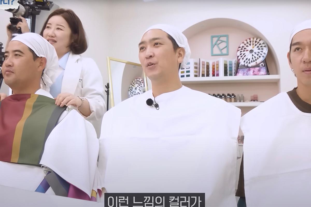 色彩診斷過程中，使用不同顏色評估每個人最合適的色調