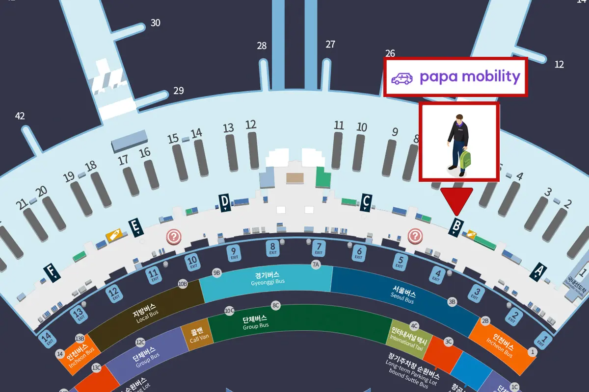 仁川機場 機場計程車 機場接送 機場包車 仁川機場接送 機場包車計程車 仁川機場包車 機場包車服務 papa Taxi 金浦機場 金浦機場接送 金浦機場包車