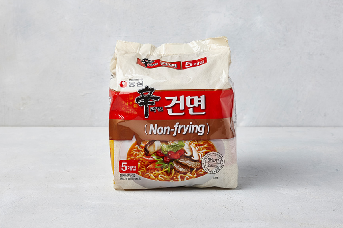 韓國即食麵 韓國公仔麵推薦 非油炸即食麵 低卡即食麵 韓國手信 農心辛辣麵乾麵版