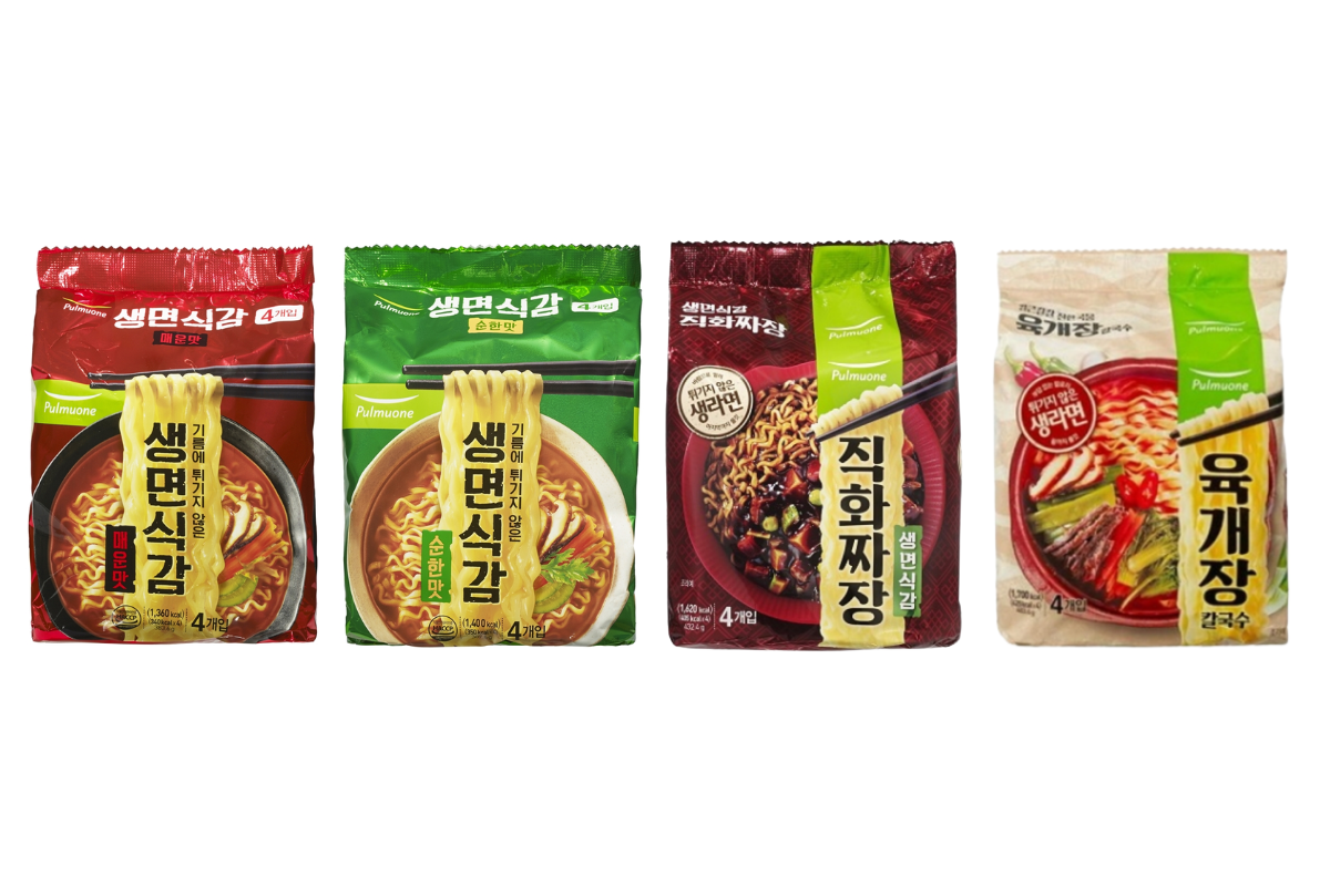 韓國即食麵 韓國公仔麵推薦 非油炸即食麵 低卡即食麵 韓國手信 Pulmuone生麵食感