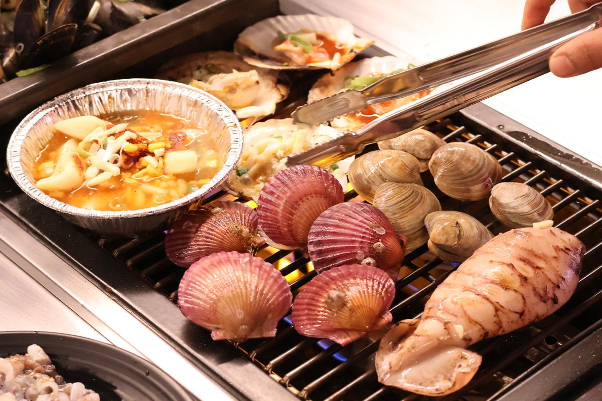 韓國美食 首爾美食 弘大餐廳 韓國燒貝殼 韓國烤貝殼 貝殼 海鮮 弘大 夏威夷烤貝殼 Hawaii Shellfish 價錢 menu 預約