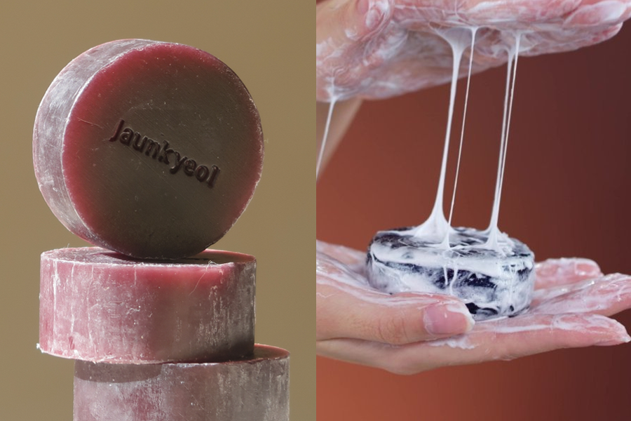 Jaunkyeol Herbal Essence Silk Cleansing Bar，含有13種草藥成分，溫和泡沫展現高效護膚效果。