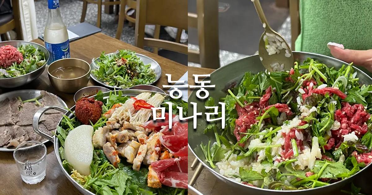 聖水洞美食「陵洞水芹菜」探訪