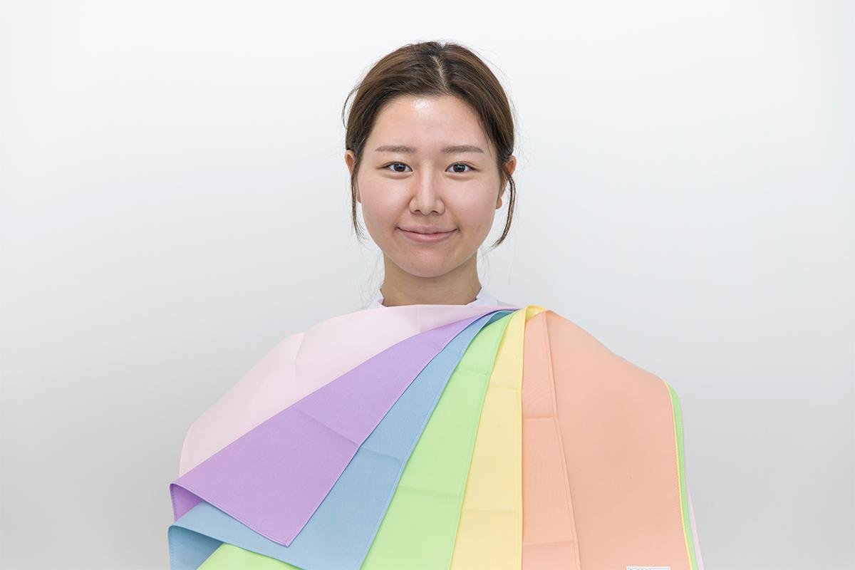 Investigating contrasting color palettes at The Bom Myeongdong, analyzing how different shades affect one