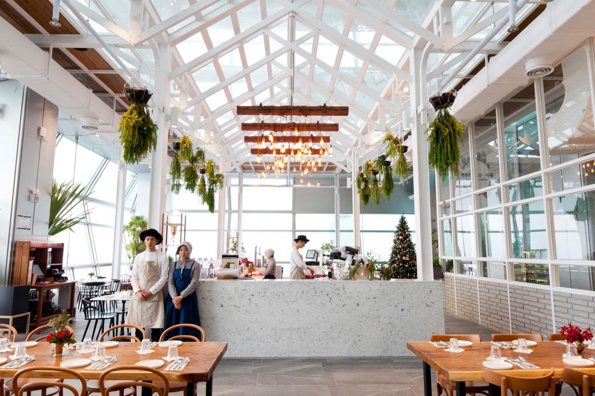 韓國餐廳 韓國高級餐廳 The SkyFarm The SkyFarm預約 汝矣島 All Day Fresh Kitchen 價錢 預約 餐廳環境