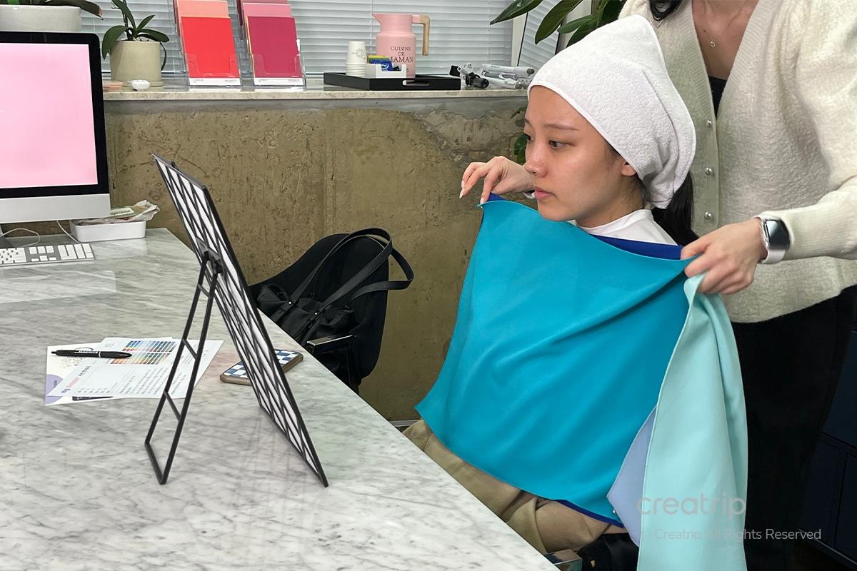 個人色彩鑑定 個人色彩檢測 個人色彩診斷 色彩鑑定 韓國個人色彩鑑定 首爾個人色彩鑑定 韓國色彩鑑定 首爾色彩鑑定 my shopper 狎鷗亭