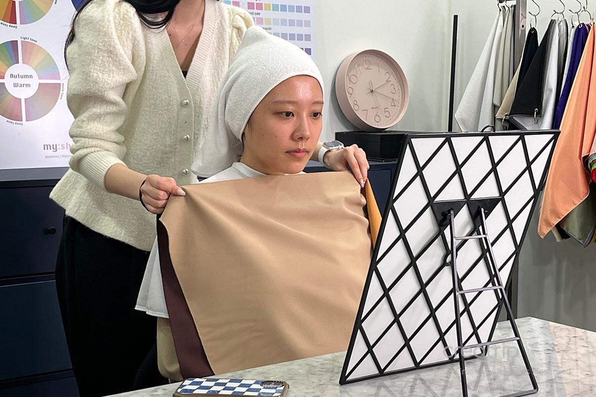 個人色彩鑑定 個人色彩檢測 個人色彩診斷 色彩鑑定 韓國個人色彩鑑定 首爾個人色彩鑑定 韓國色彩鑑定 首爾色彩鑑定 my shopper 狎鷗亭