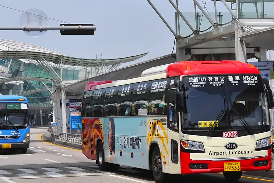仁川機場去弘大 韓國機場去弘大 韓國機場 韓國機場交通 仁川機場交通教學 弘大 機場巴士 韓國機場巴士 6002