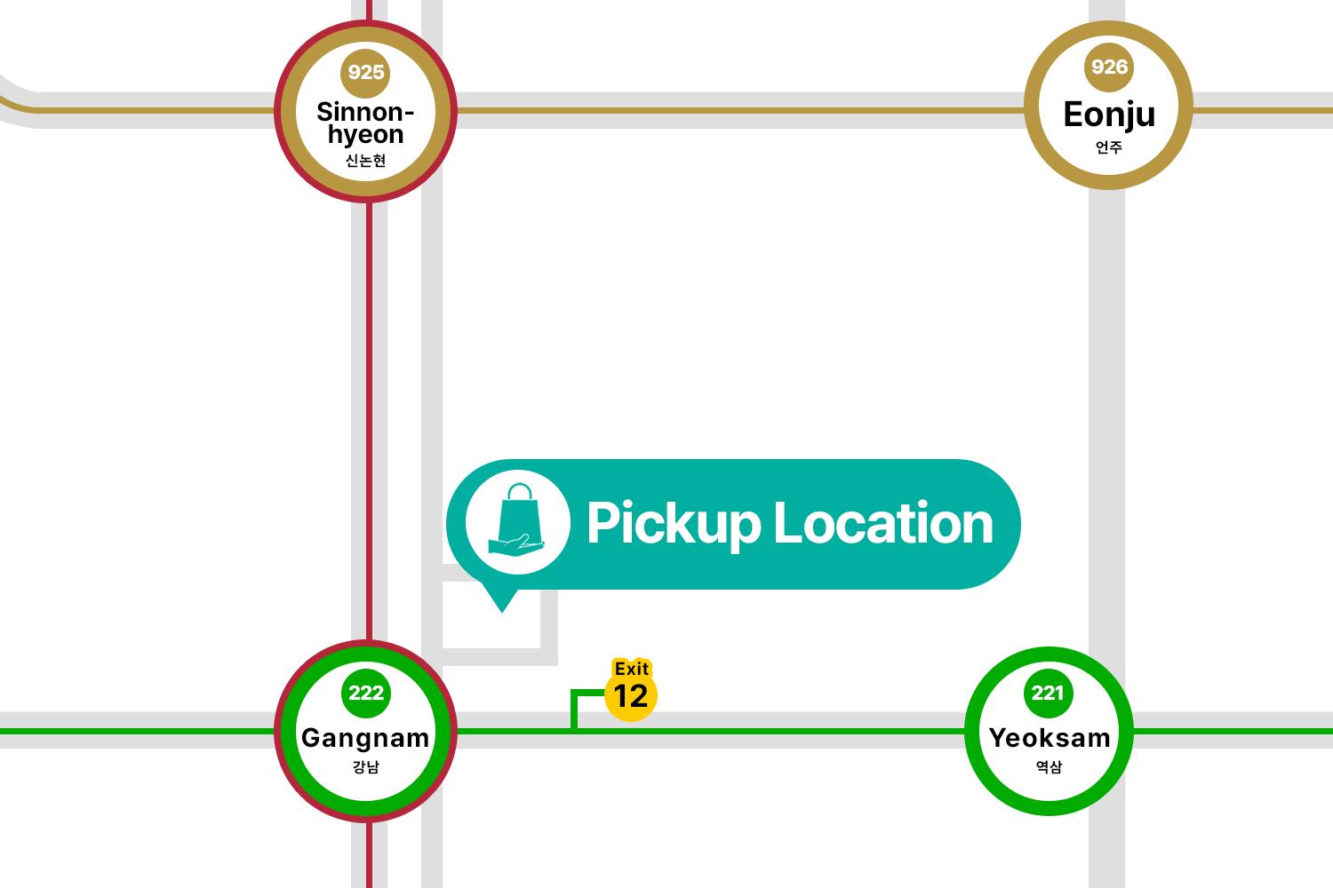 Souvenir Pickup Location Guide