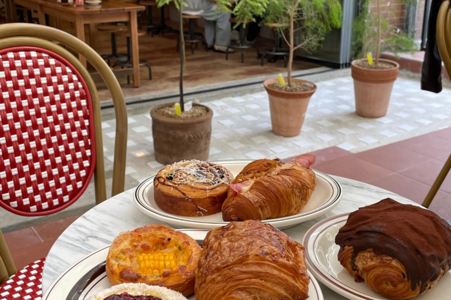 Pachamama Bakeryのテラス席