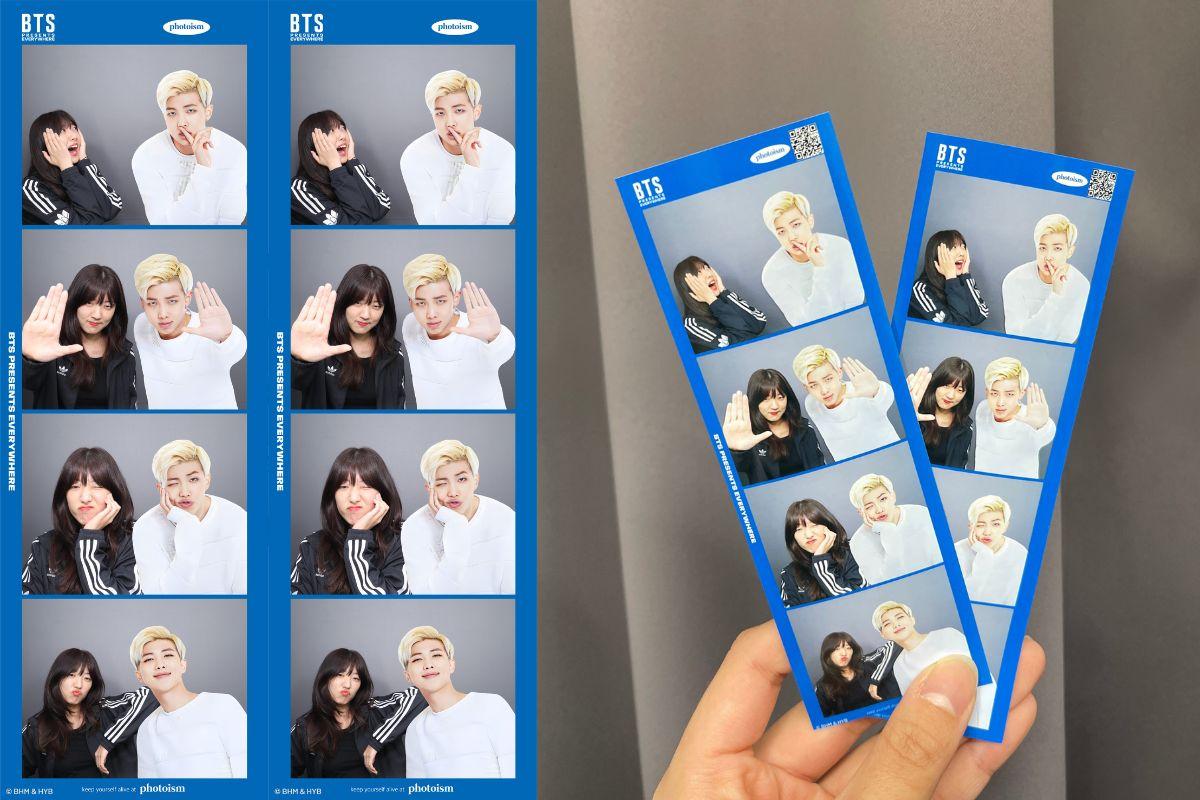 한국 서울 강남의 Photoism Box 간판과 외부 모습, 24시간 운영됨.