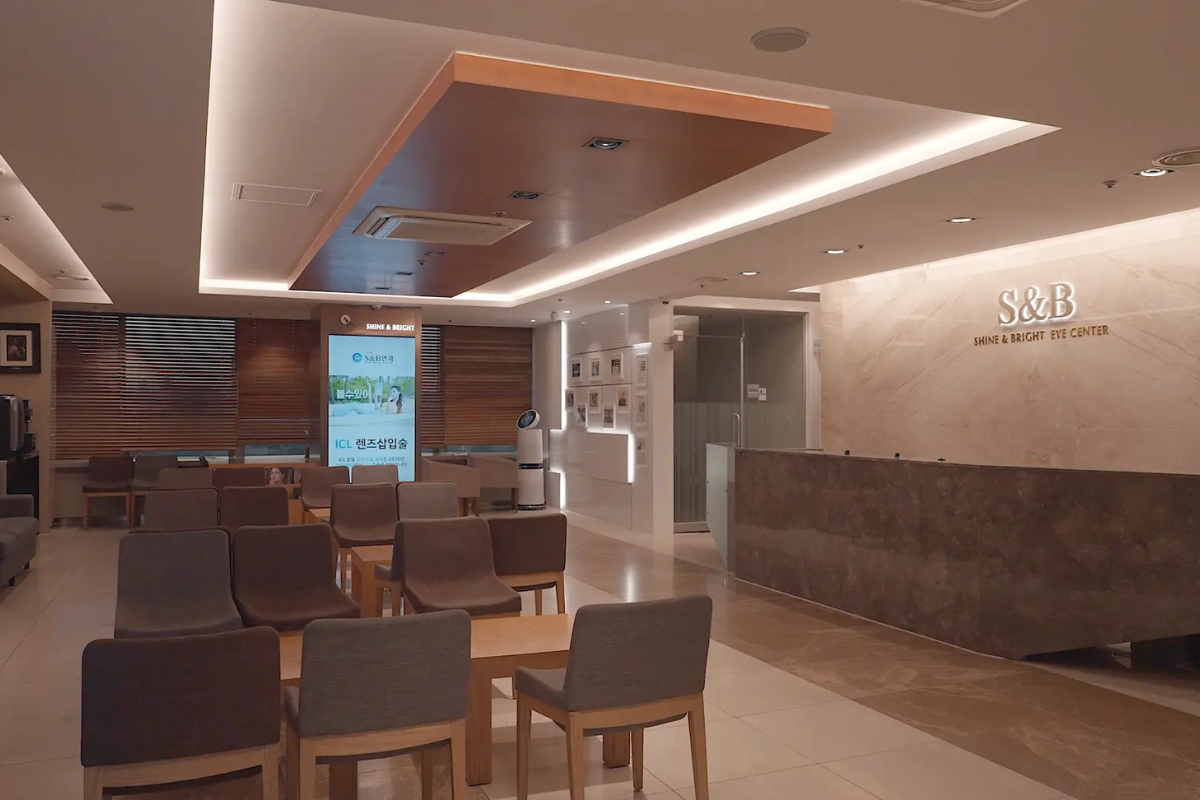 laser eye surgery in korea, apgujeong s&b eye clinic