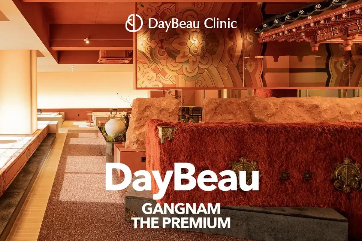 The interior of DayBeau Clinic, featuring a luxurious and tranquil environment with Korean-inspired decor.
