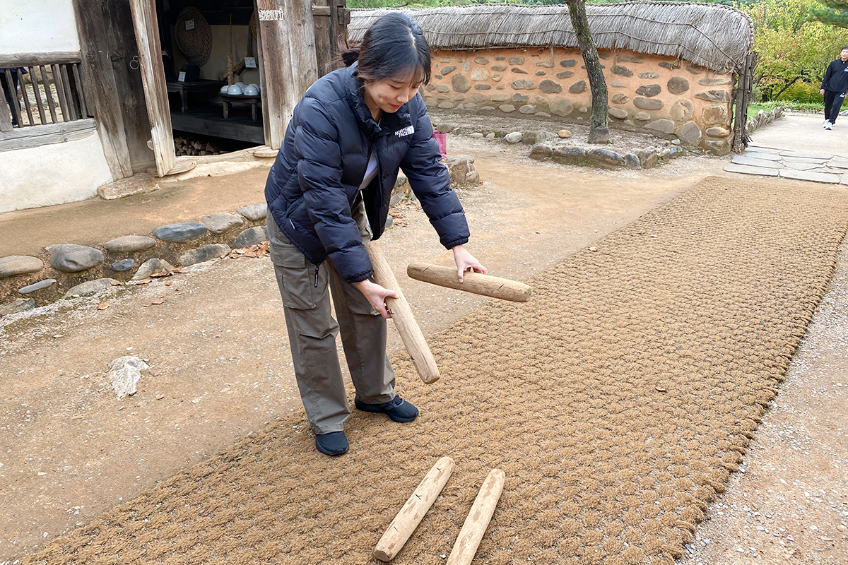 Recreation of traditional Korean games at Cheongpung Cultural Heritage Complex in Jecheon, South Korea