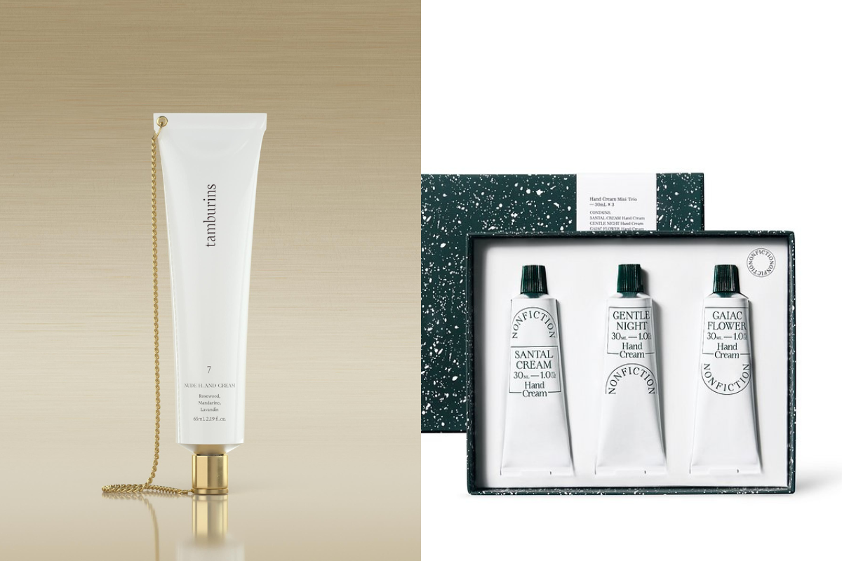 Crema per le mani di marchi coreani, disponibile da Olive Young e altri negozi.