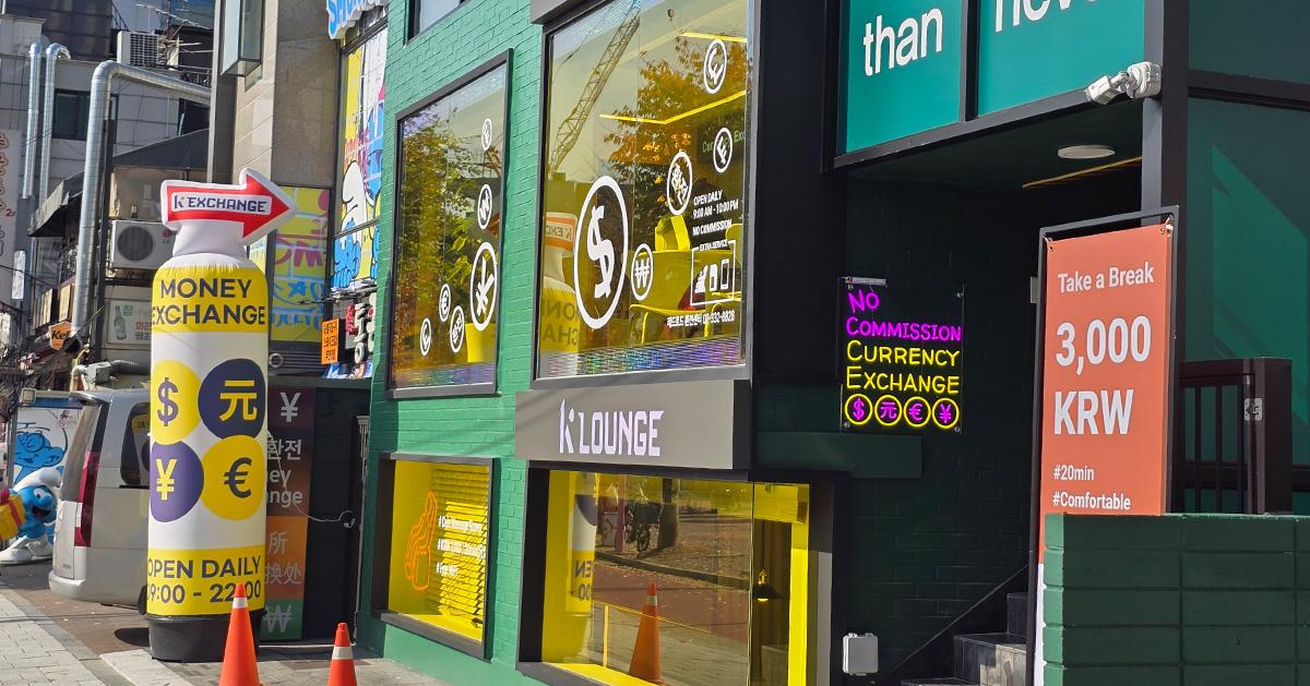 Geldwechsel | K Exchange Hongdae Red Road Filiale