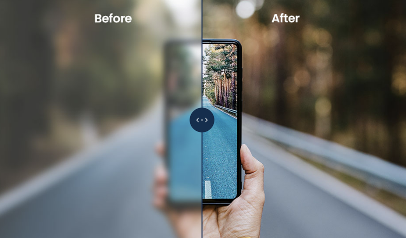 显示多焦点与单焦点人工水晶体对比的图解，突出多焦点技术在改善近距离和远距离视力方面的优势。