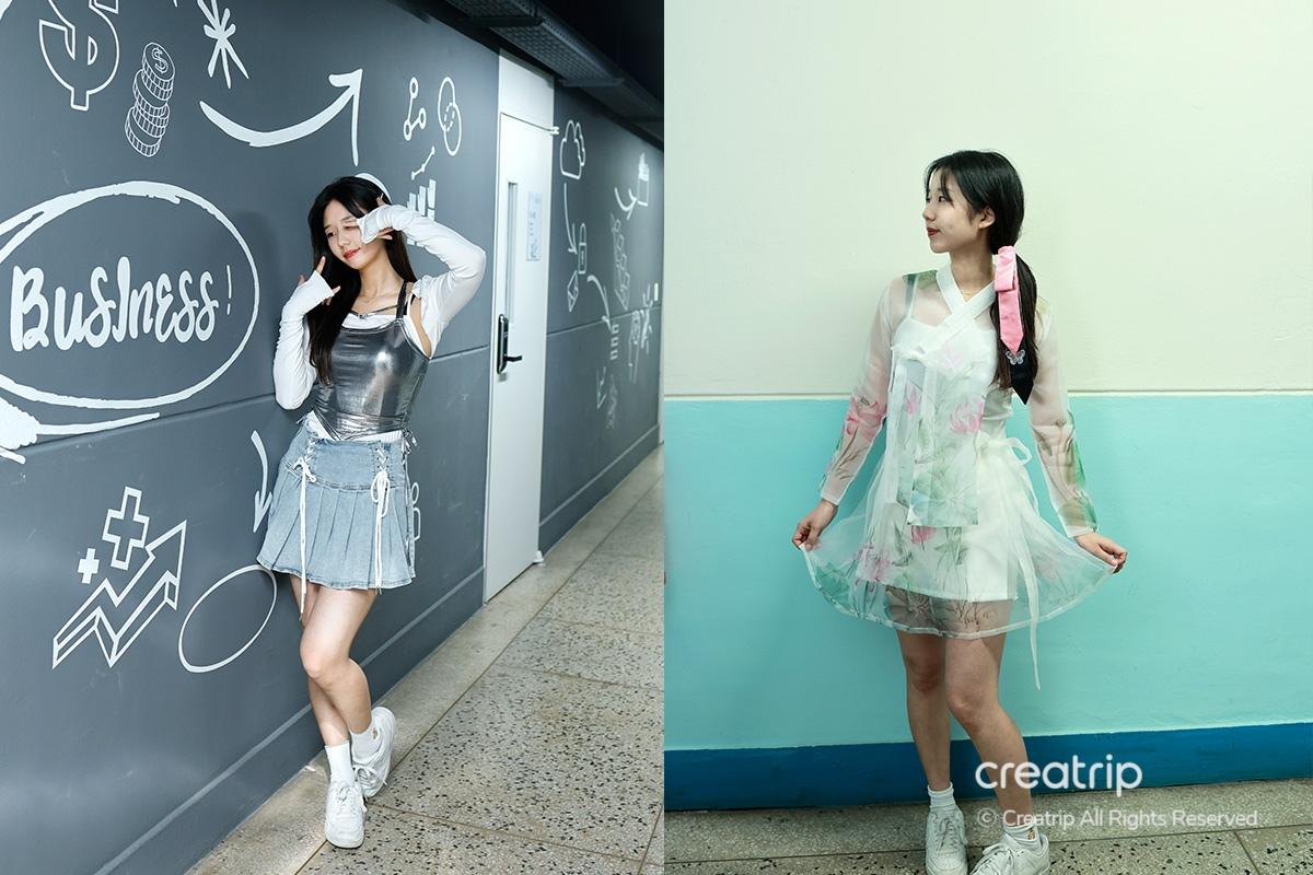 韓國旅遊 首爾體驗 流行服飾租借 韓國服裝租借 TRAVWEAR 旅遊租借衣服