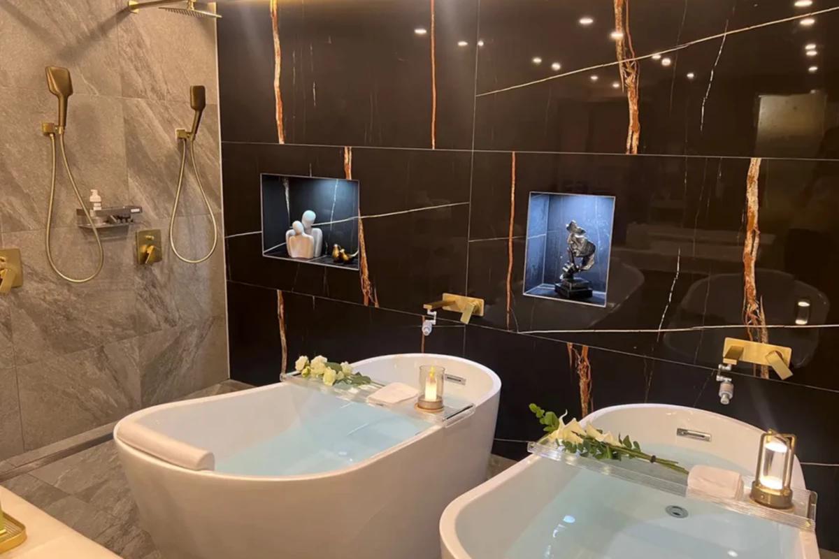 高級感溢れるSPA BIDANのアカスリルーム