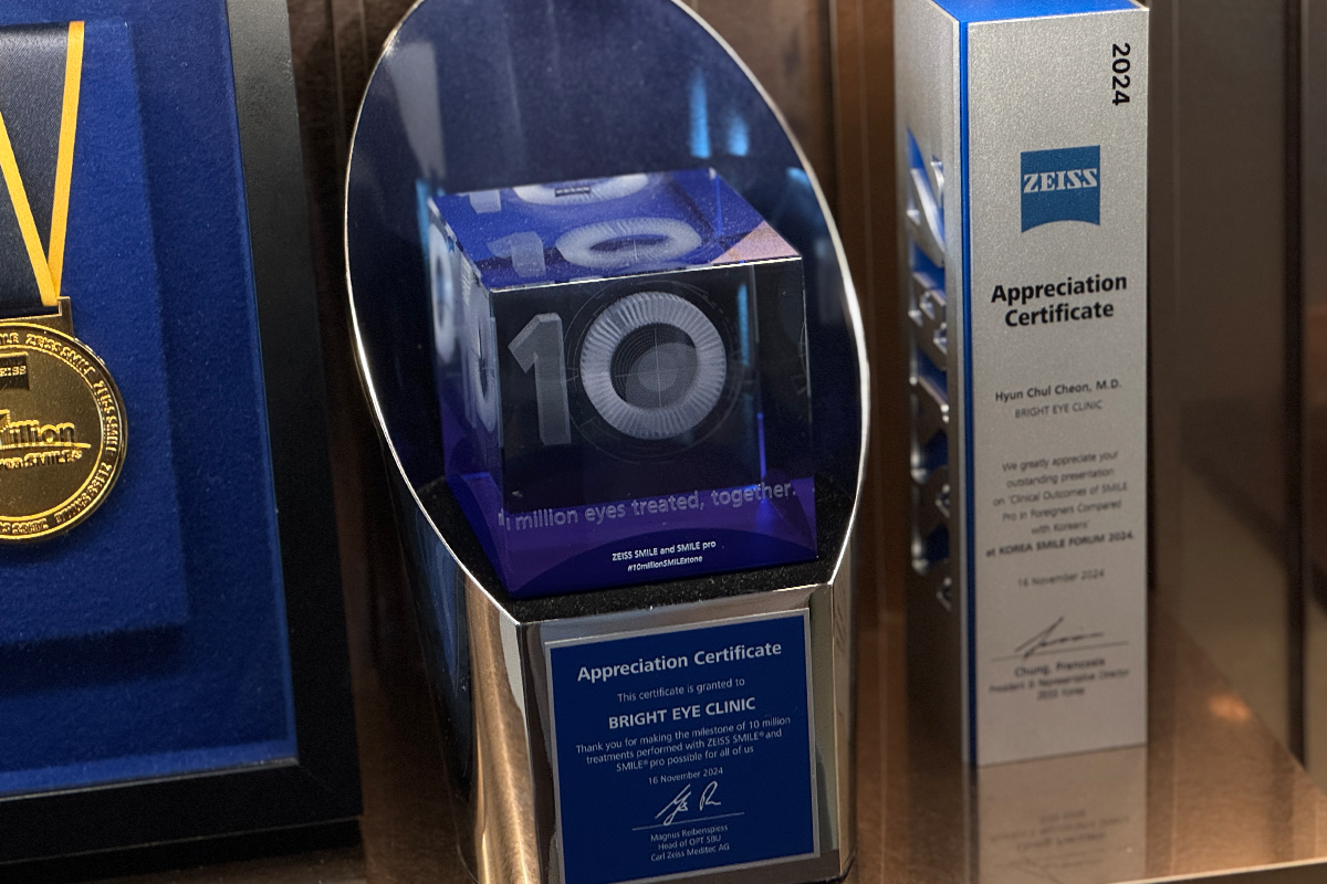 韓國近視雷射 恢復期 對比 眼睛比較