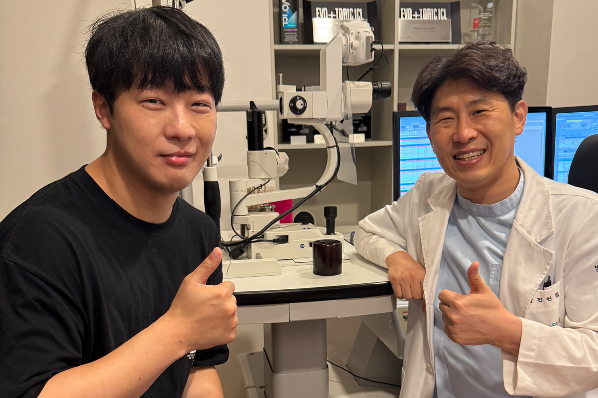 韓國近視雷射 恢復期 對比 眼睛比較