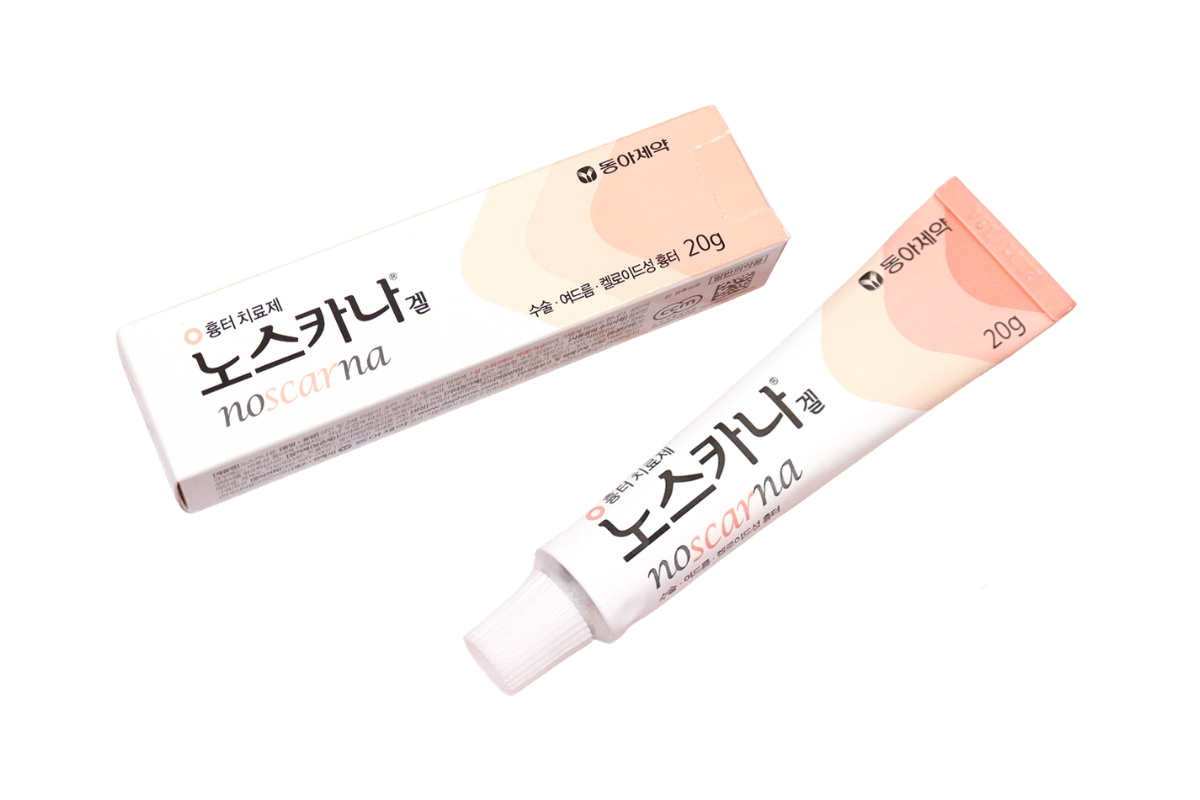 韓国薬局で買えるニキビ跡・傷跡ケア用ノスカナゲル