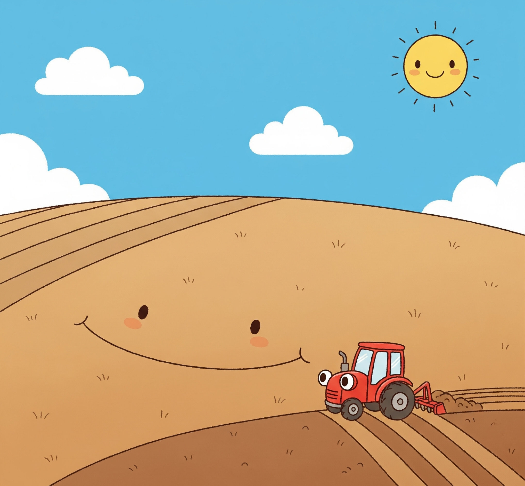 Illustration representing the skin preparation process in Korean dermatology, akin to plowing a field for optimal treatments like PicoFractional and Potenza.