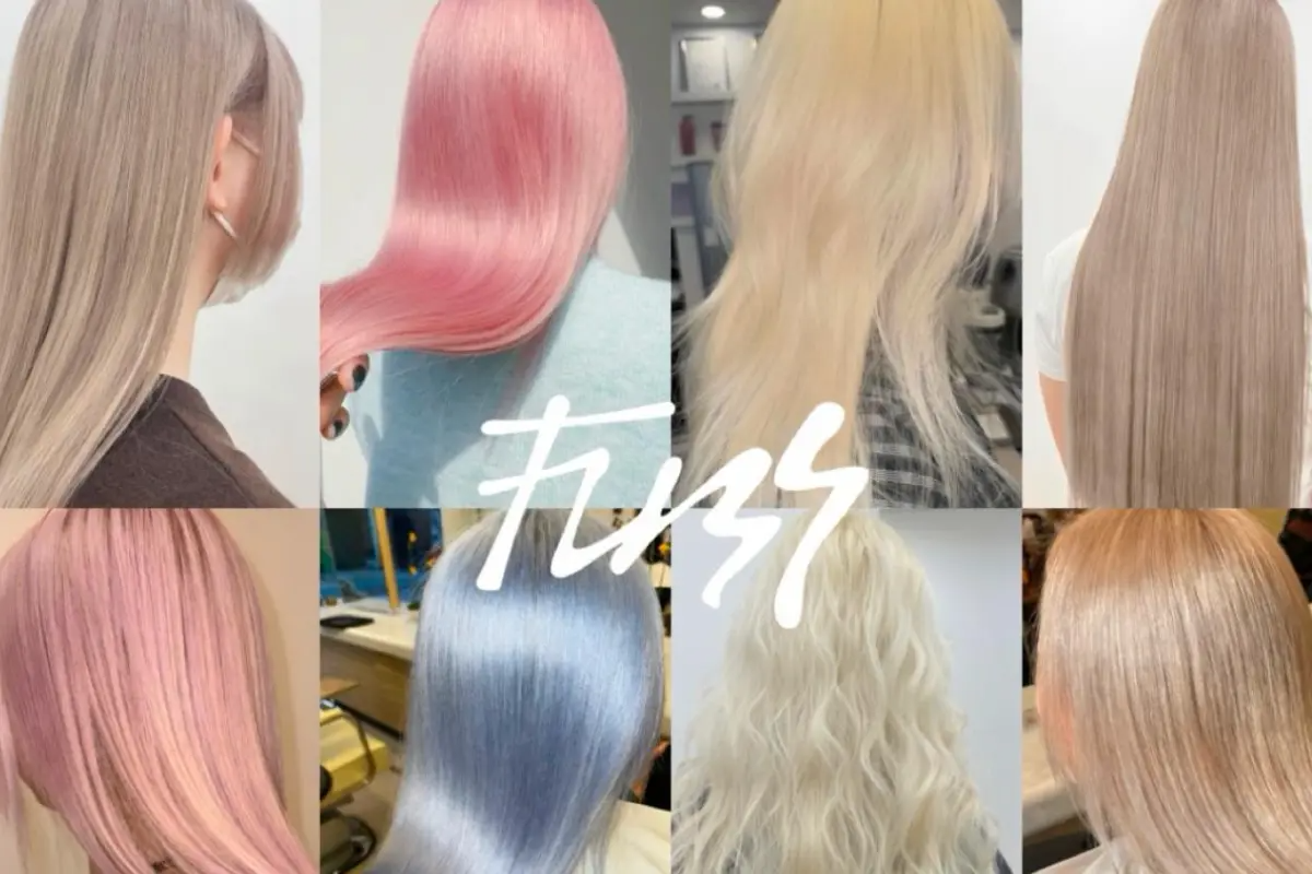 FUSS hair salon in Seongsu, Seoul for bleaching, color transformations, and specialty tones