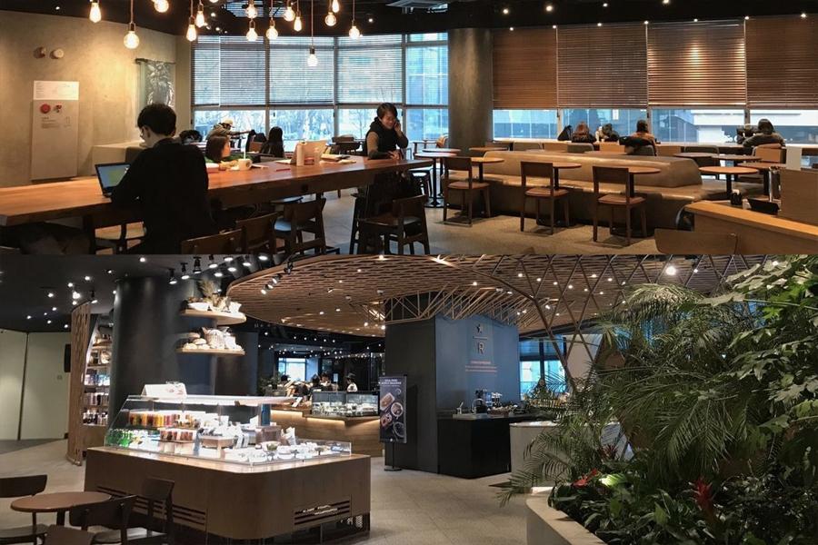 seating at starbucks reserve jongno tower 