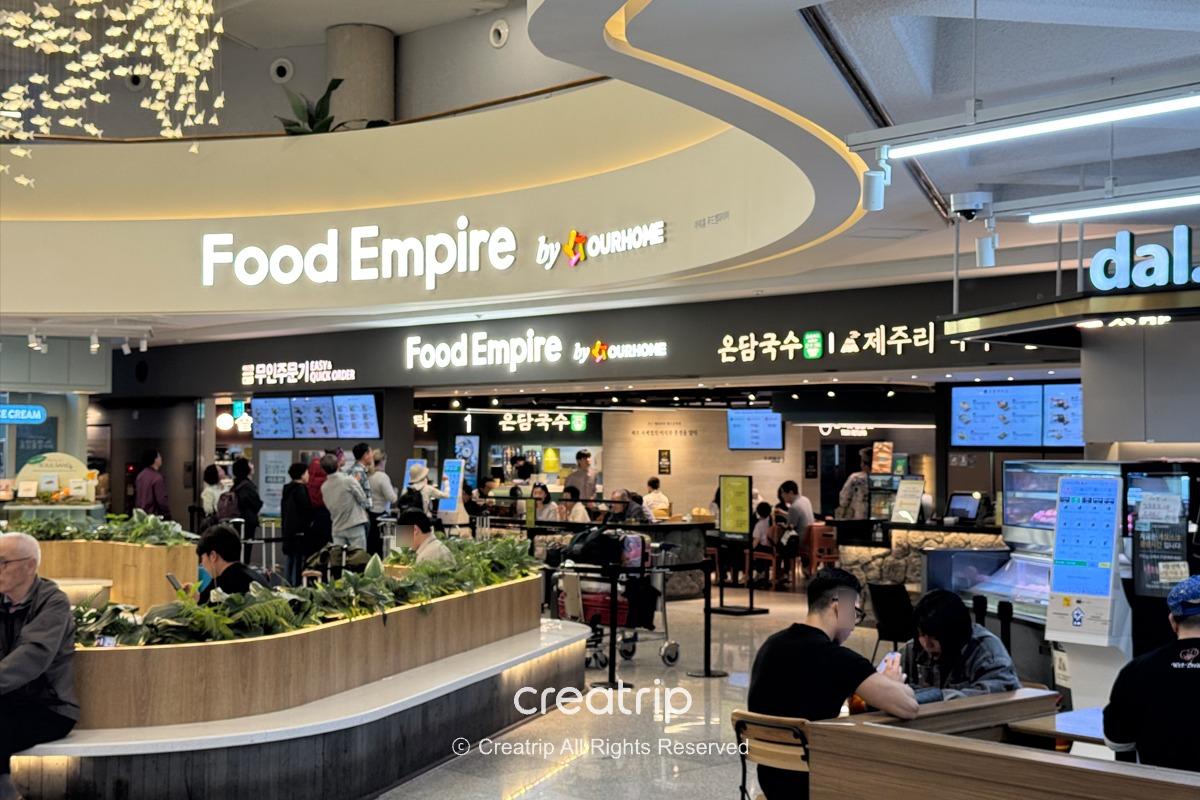 済州空港1階のフードコート