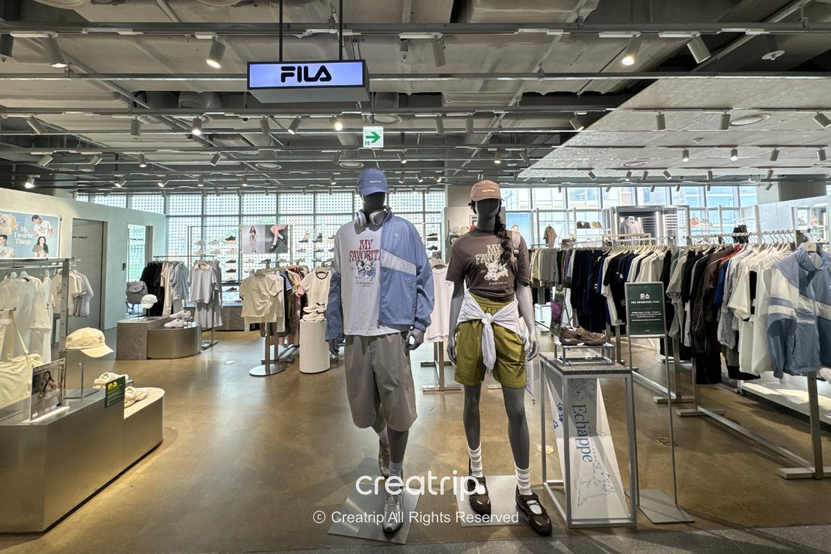Front of the FILA Sinchon U-PLEX store